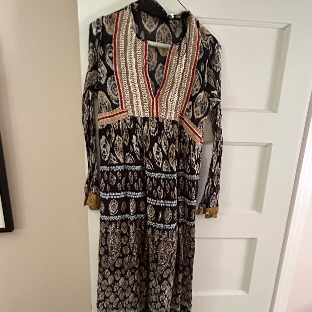 Zara black peasant dress
